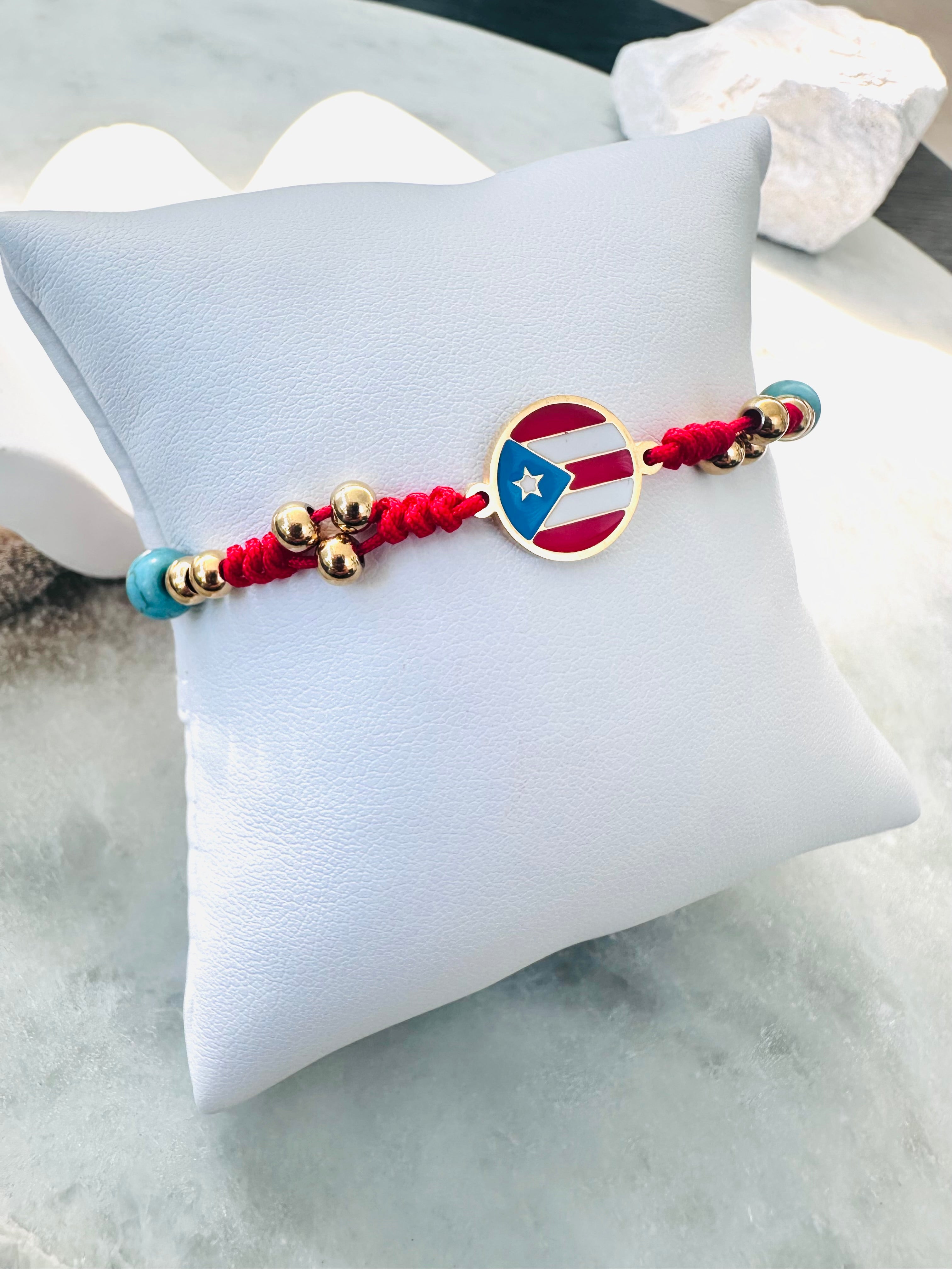 Boricua Flag Bracelet