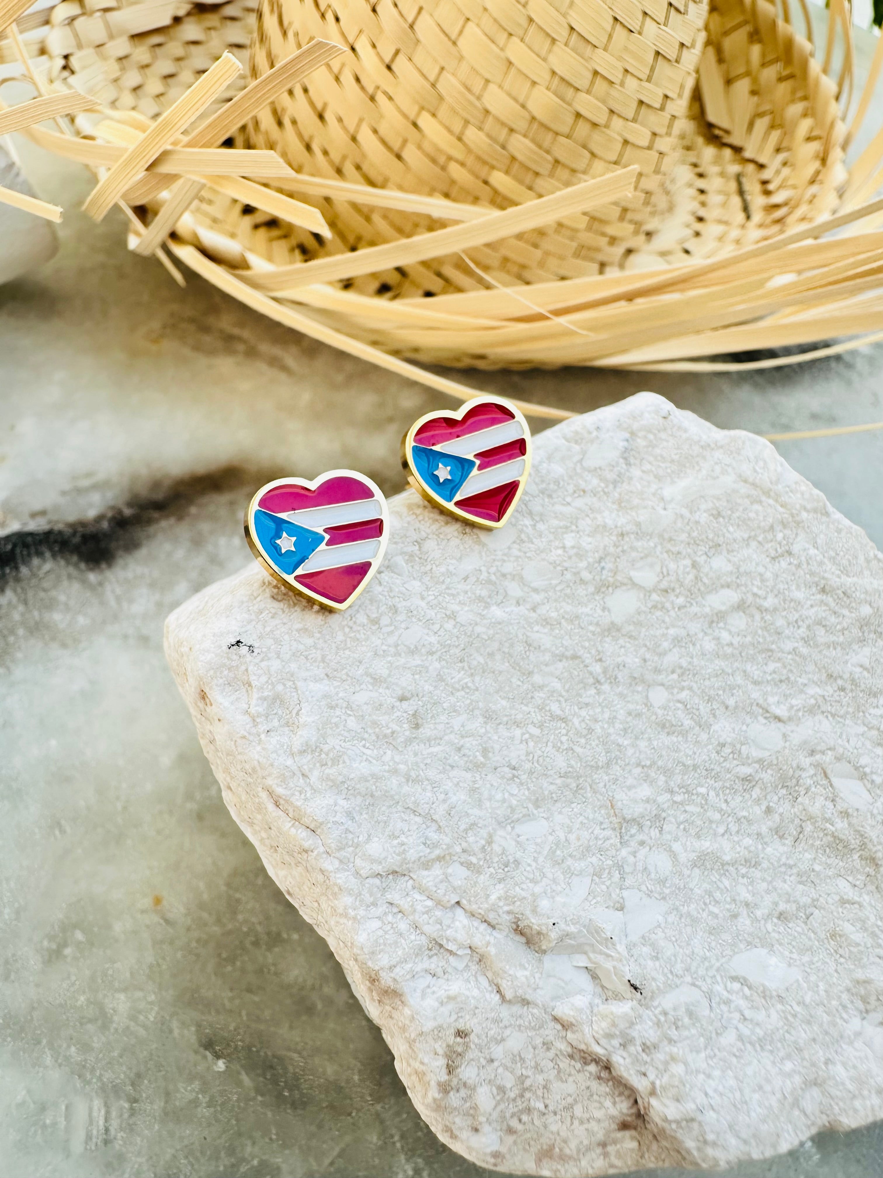 Bandera Heart Earrings